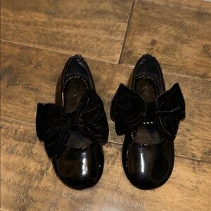 Zara Black Kids Dress Shoes with Bow